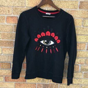 RARE Kenzo Good Luck Eye Sweatshirt Black